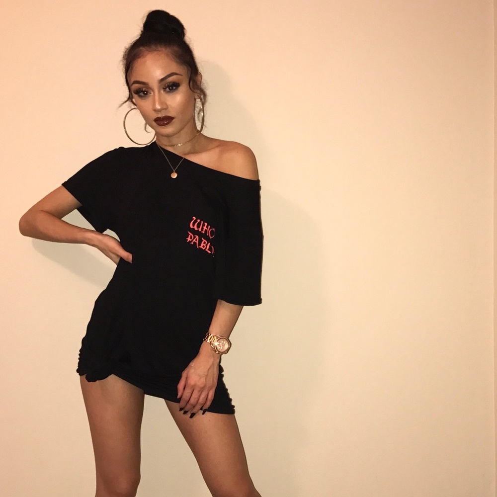 Prettylittlething who’s Pablo T Shirt Dress